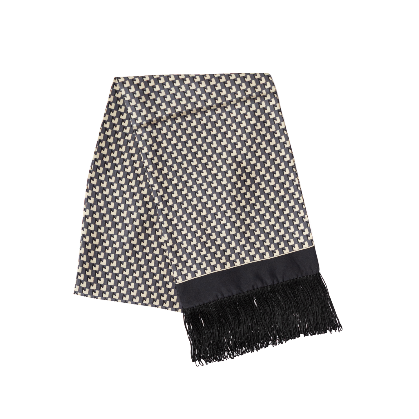 Stefano Cau | Silk All Season Scarf Black S7
