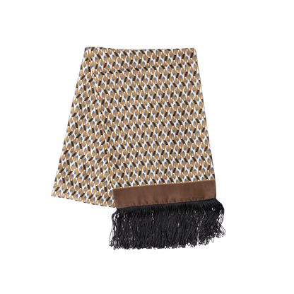 Stefano Cau | Silk All Season Scarf Brown S9