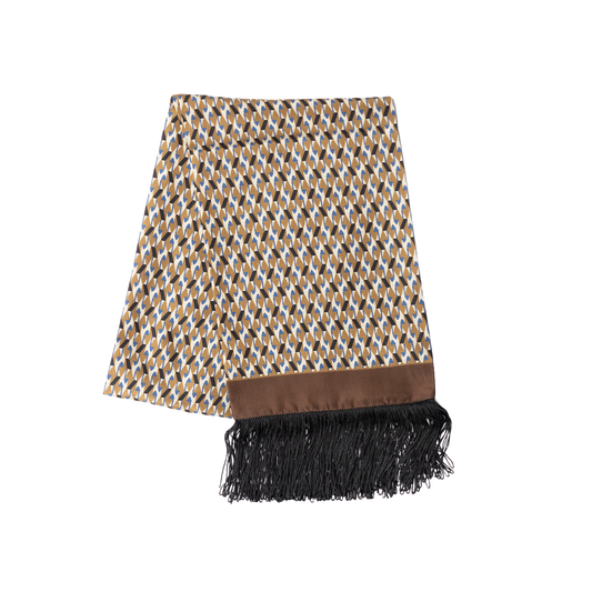 Stefano Cau | Silk All Season Scarf Brown S9