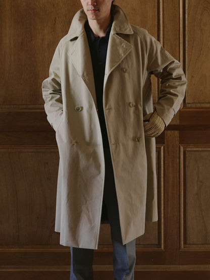 Coherence | Foufou II Gabardine Beige Double Breasted Coat