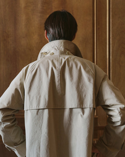 Coherence | Foufou II Gabardine Beige Double Breasted Coat