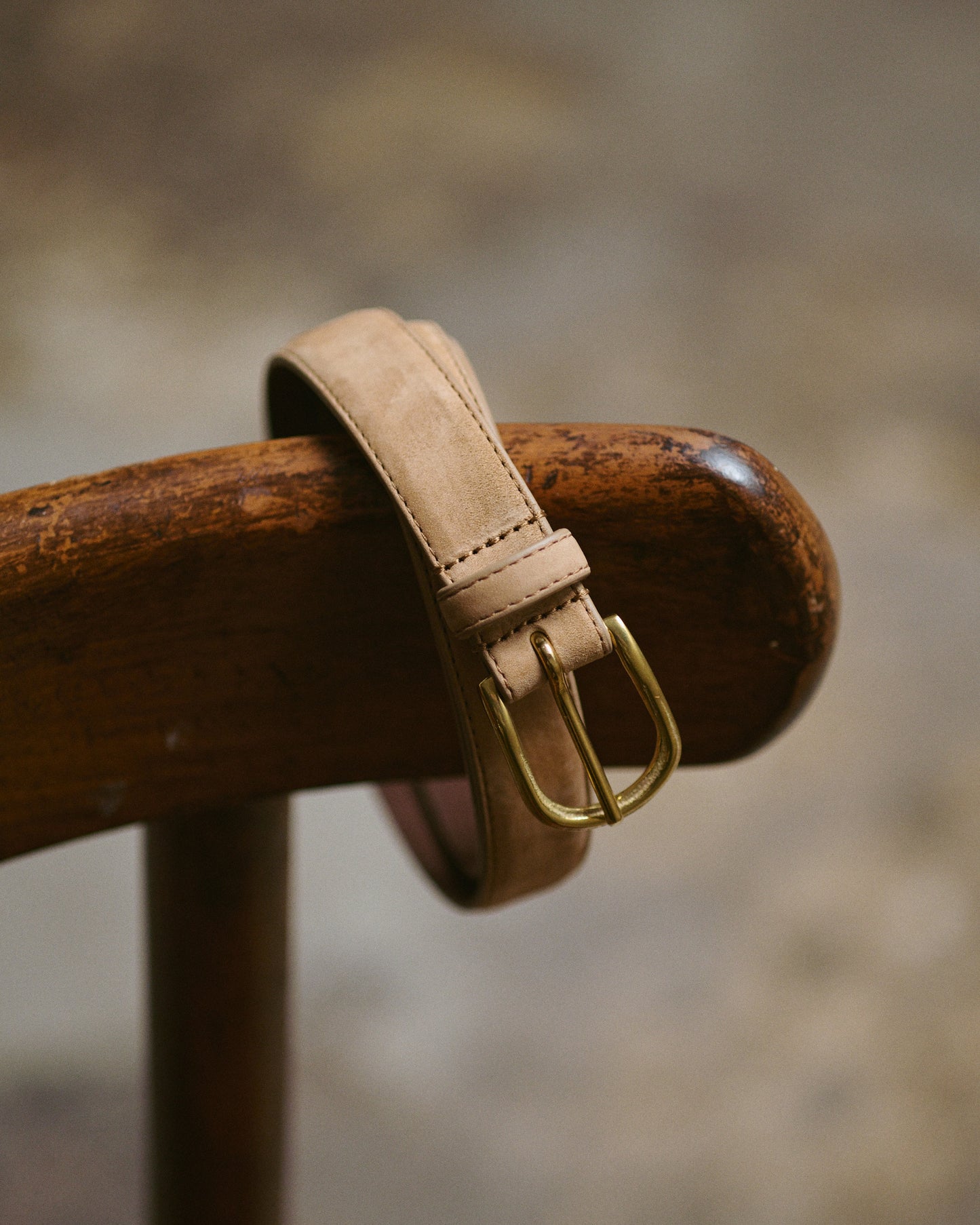 Simonnot Godard | Nubuk 25mm Brass Almond Belt