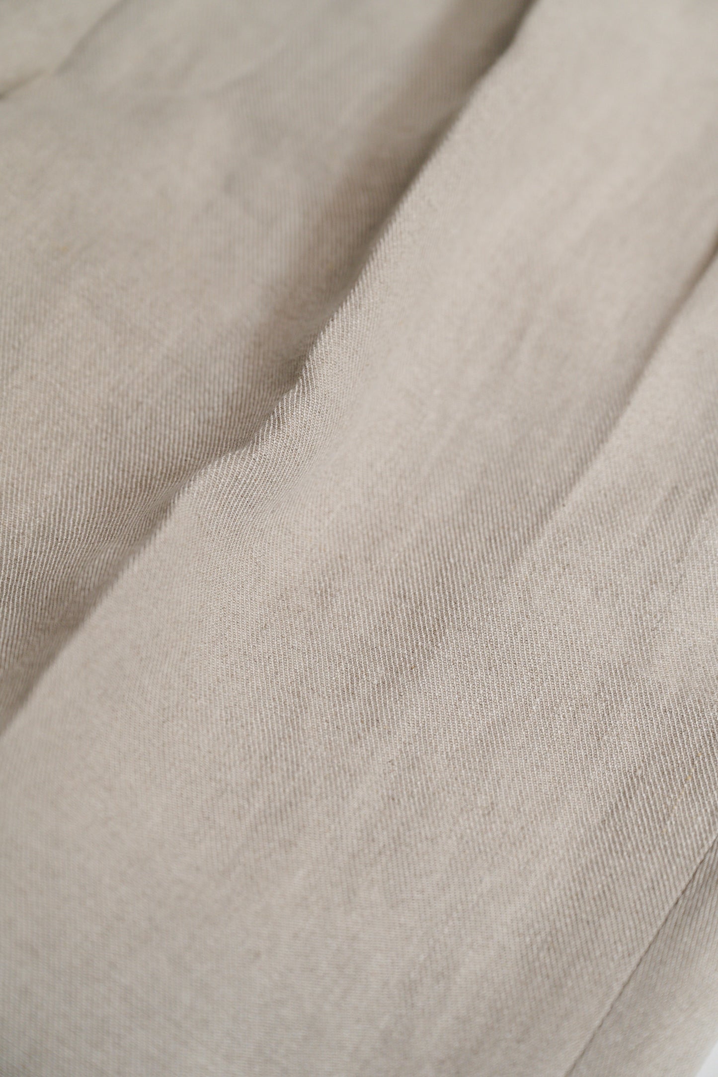 Echizenya | Ecru Pleated Pure Linen Trousers