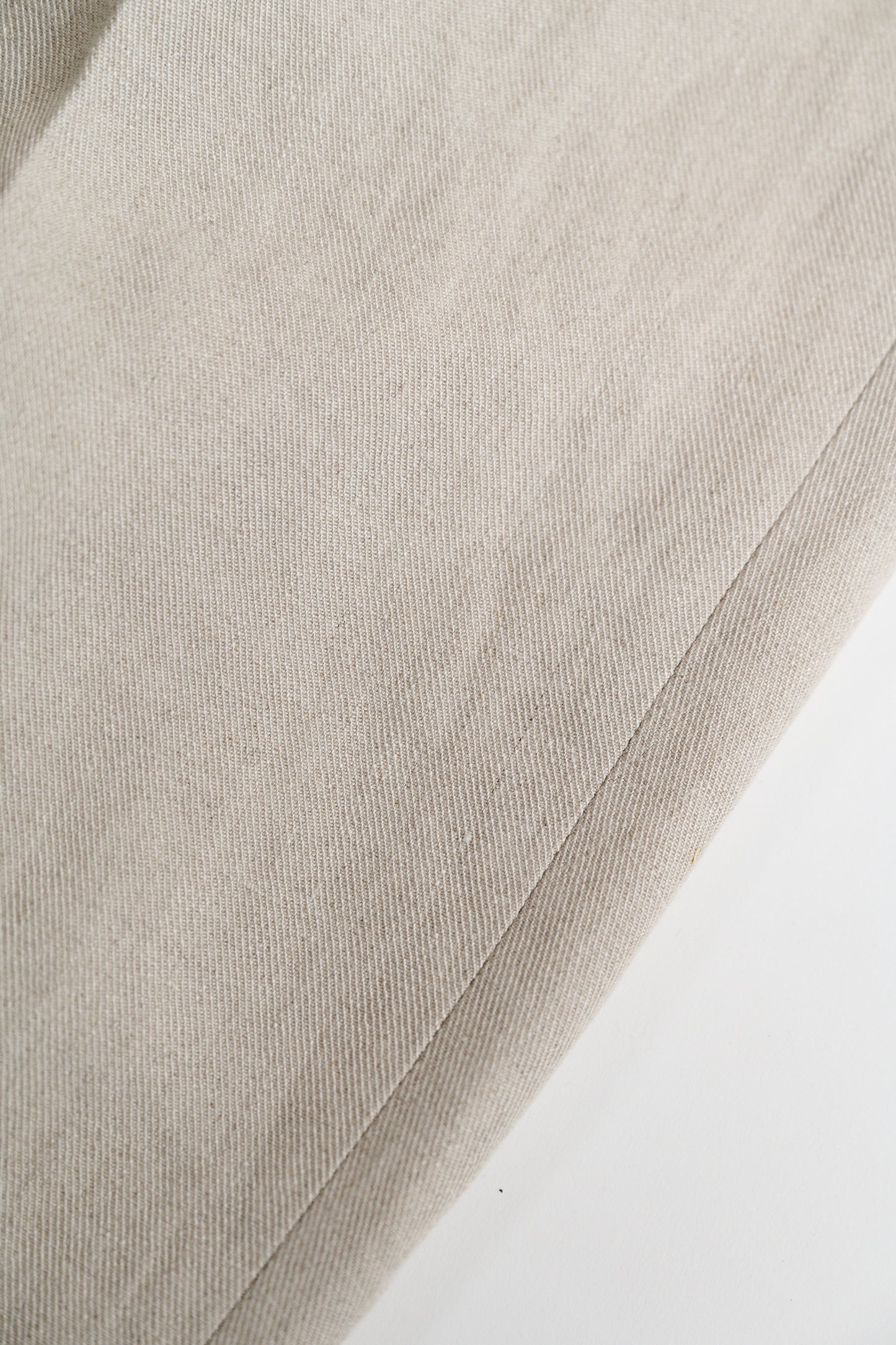Echizenya | Ecru Pleated Pure Linen Trousers