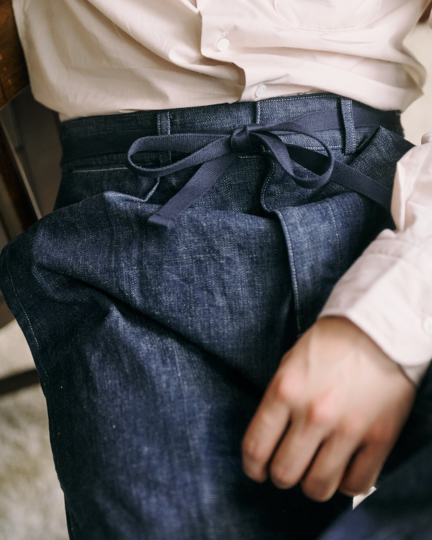 Coherence | Alain 10oz Logger Selvedge Denim Trousers Indigo