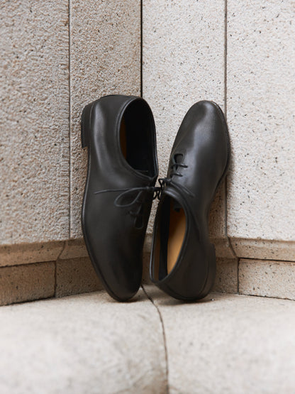 Oriental Shoemaker | Fred Wholecut Jazz Shoe Soft Grain Calf Black