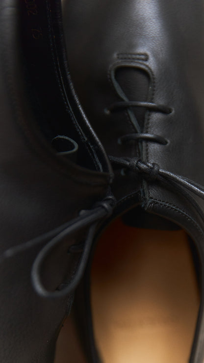 Oriental Shoemaker | Fred Wholecut Jazz Shoe Soft Grain Calf Black