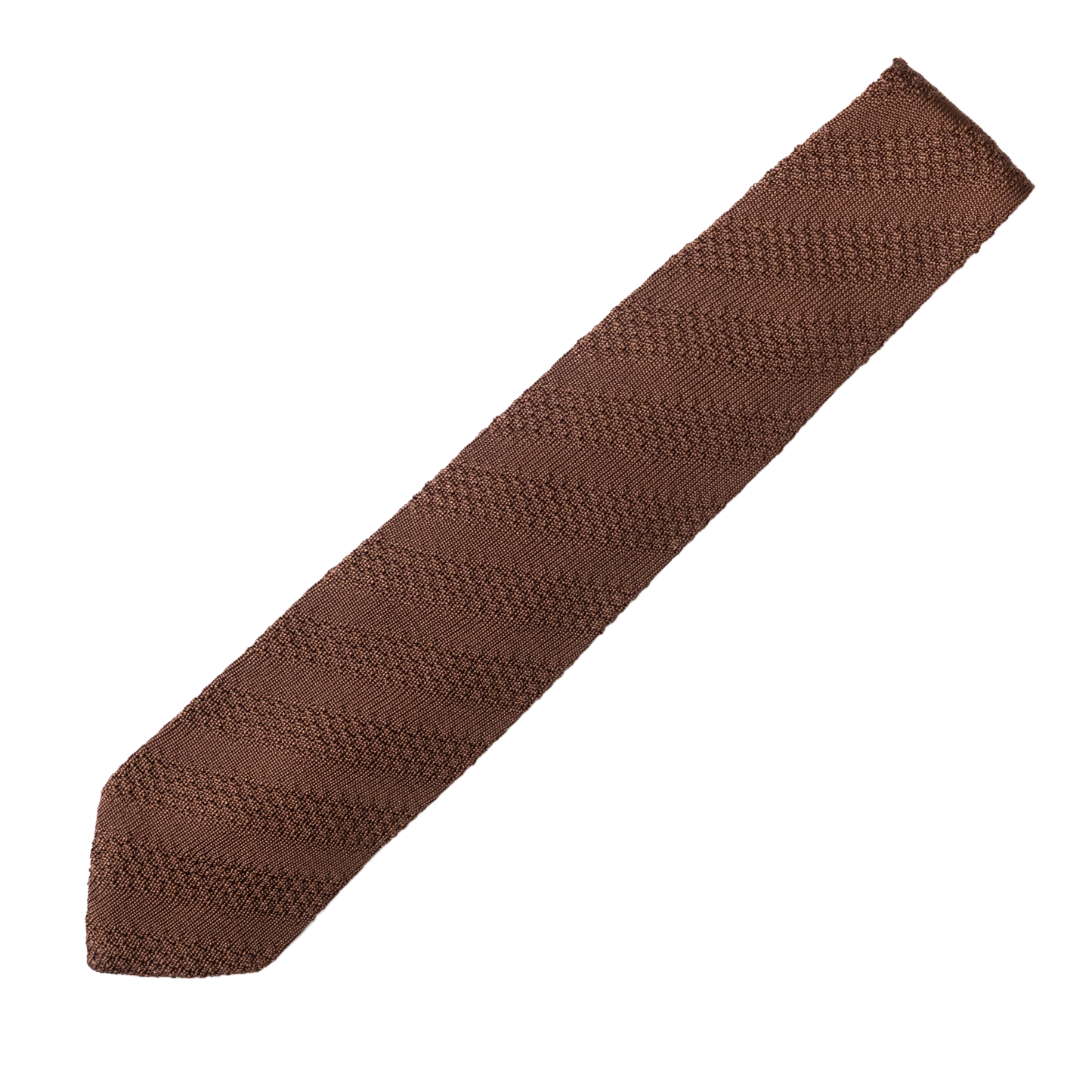 Seven Fold | Knit Tie Brown