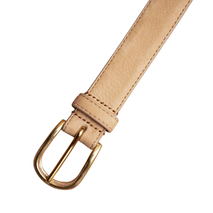 Simonnot Godard | Nubuk 25mm Brass Almond Belt