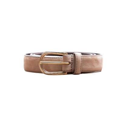 Simonnot Godard | Nubuk 25mm Brass Almond Belt