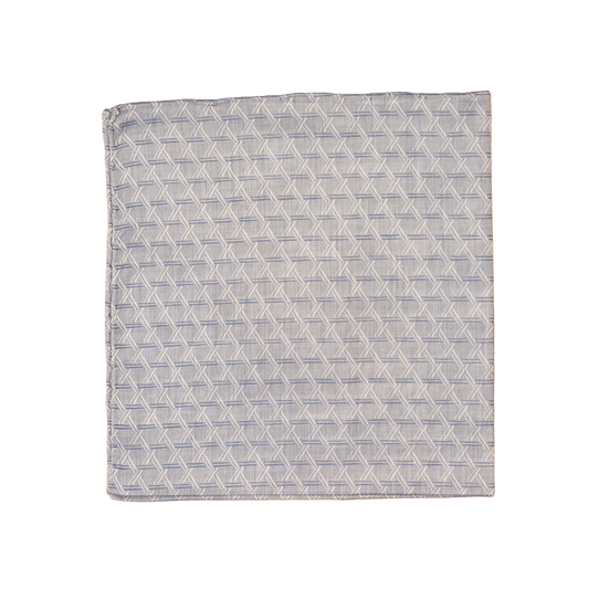 Simonnot Godard | HTAG Jacquard Indigo Pocket Square