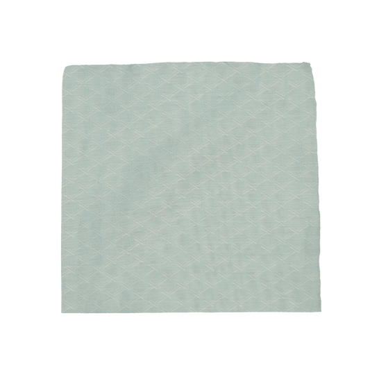 Simonnot Godard | HTAG Jacquard Turquoise Pocket Square