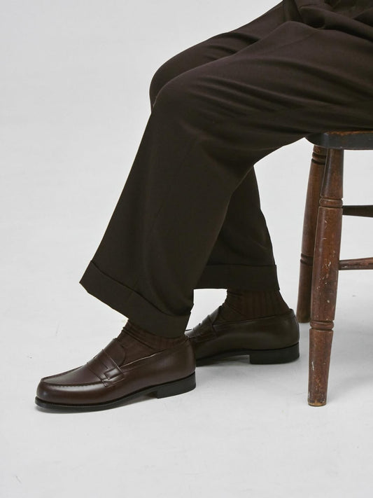 J.M.Weston | 180 Loafer Dark Brown Box Calf