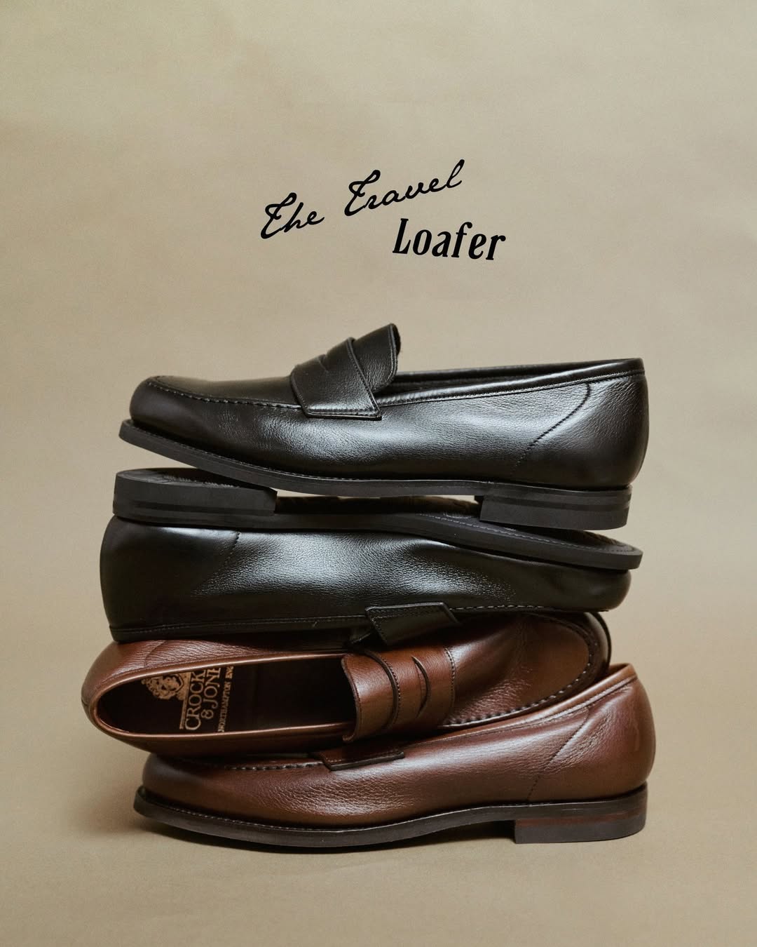 Crockett & Jones | Harvard Penny Loafer Walnut Milled Calf