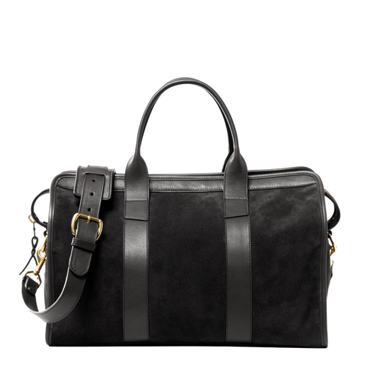 Frank Clegg | Small Travel Duffle Black Suede