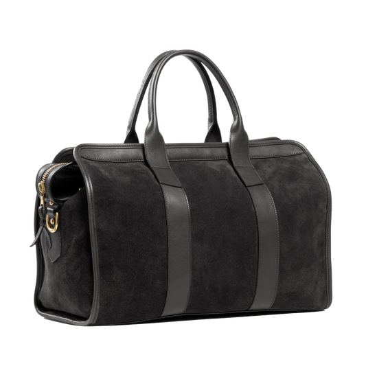 Frank Clegg | Small Travel Duffle Black Suede