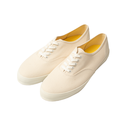 Spingle | Balance Deck Shoes White Canvas