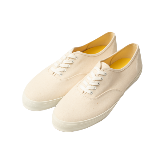 Spingle | Balance Deck Shoes White Canvas