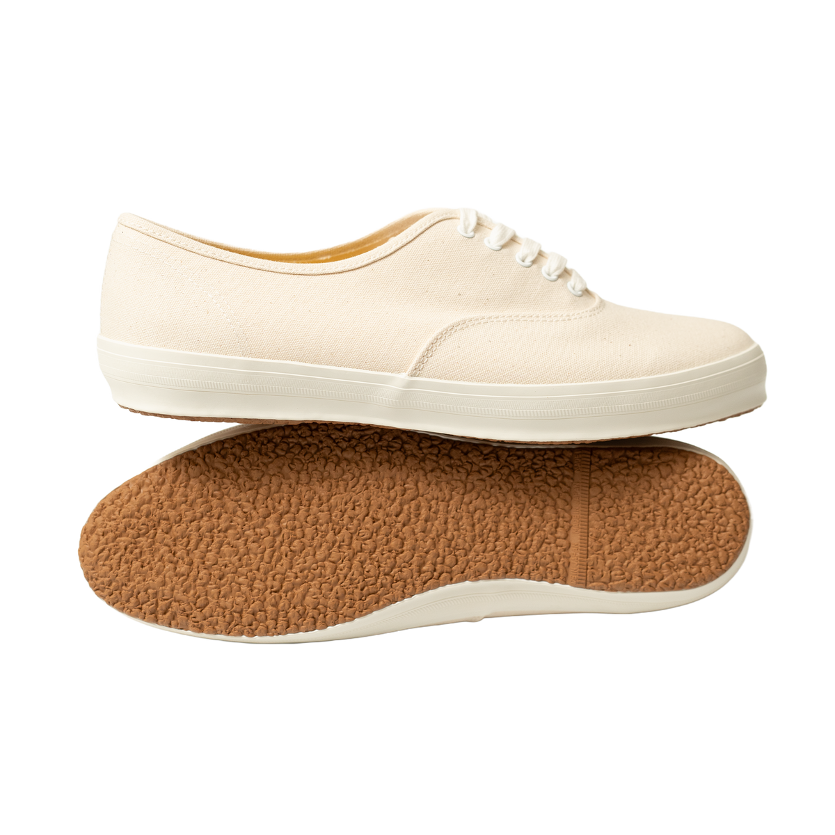 Spingle | Balance Deck Shoes White Canvas