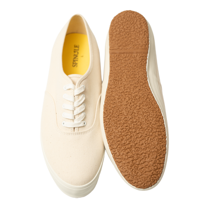 Spingle | Balance Deck Shoes White Canvas
