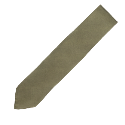 Stefano Cau | Untipped Tie Olive