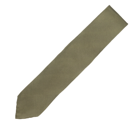 Stefano Cau | Untipped Tie Olive