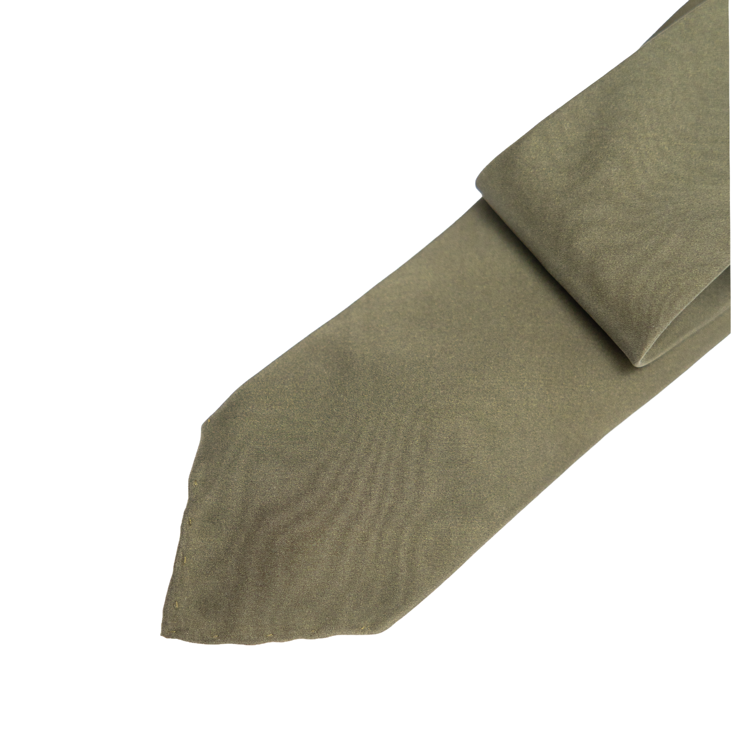 Stefano Cau | Untipped Tie Olive
