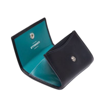 Ettinger | Sterling Coin Purse with Card Pocket Turquoise