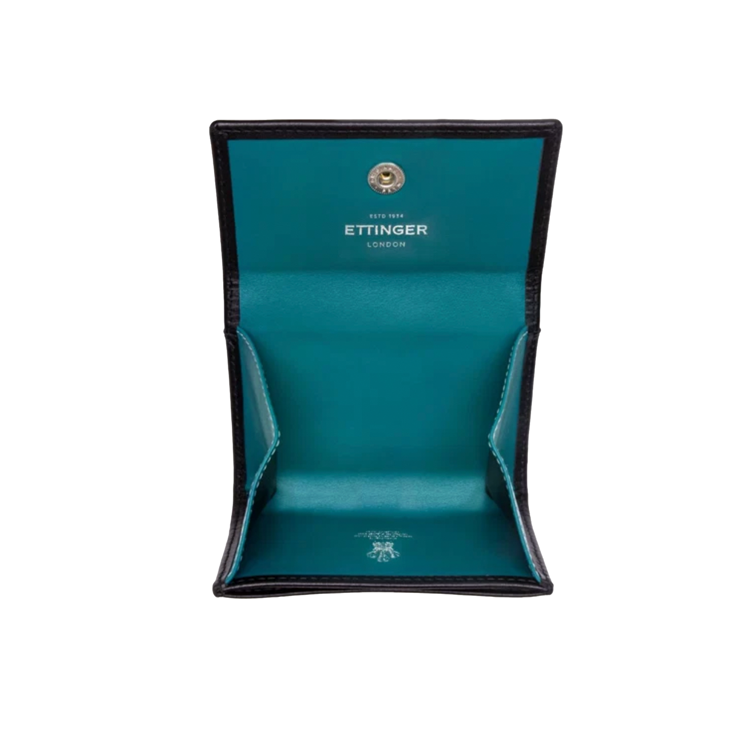 Ettinger | Sterling Coin Purse with Card Pocket Turquoise
