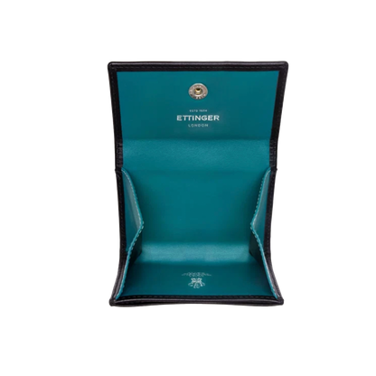 Ettinger | Sterling Coin Purse with Card Pocket Turquoise