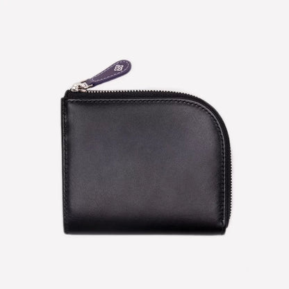 Ettinger | Sterling Zipped Curved Wallet W/ Key Strap Purple