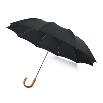 Fox Umbrella | Whangee Crook Handle Telescopic Black