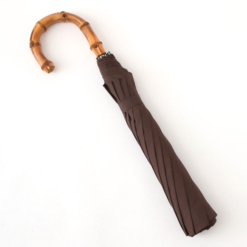 Fox Umbrella | Whangee Crook Handle Telescopic Brown