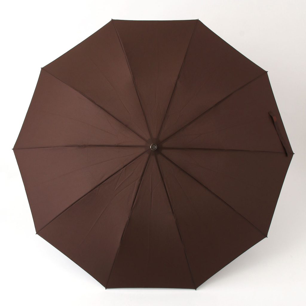 Fox Umbrella | Whangee Crook Handle Telescopic Brown