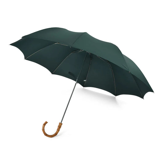 Fox Umbrella | Whangee Crook Handle Telescopic Green