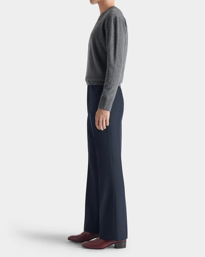 Husbands Paris | V-Neck Sweater In Superfine Lambswool Grey