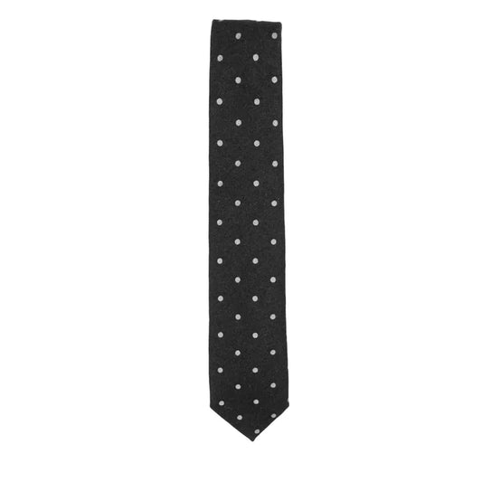 Holliday &amp; Brown | Midnight Blue &amp; Gray Polka Dot Tie W9087 1