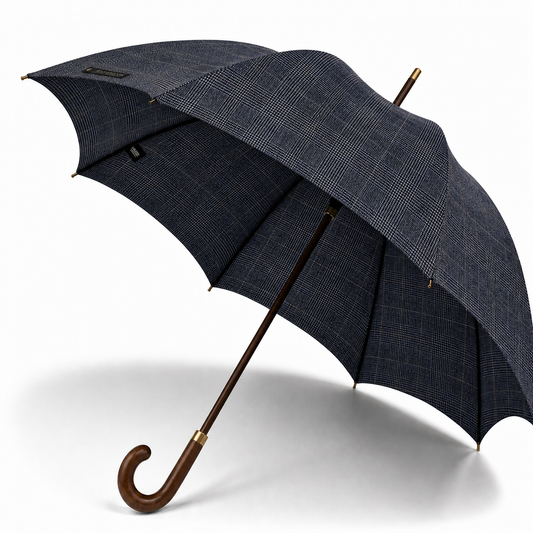 Fox Umbrella | Walnut Crook Blue POW Check