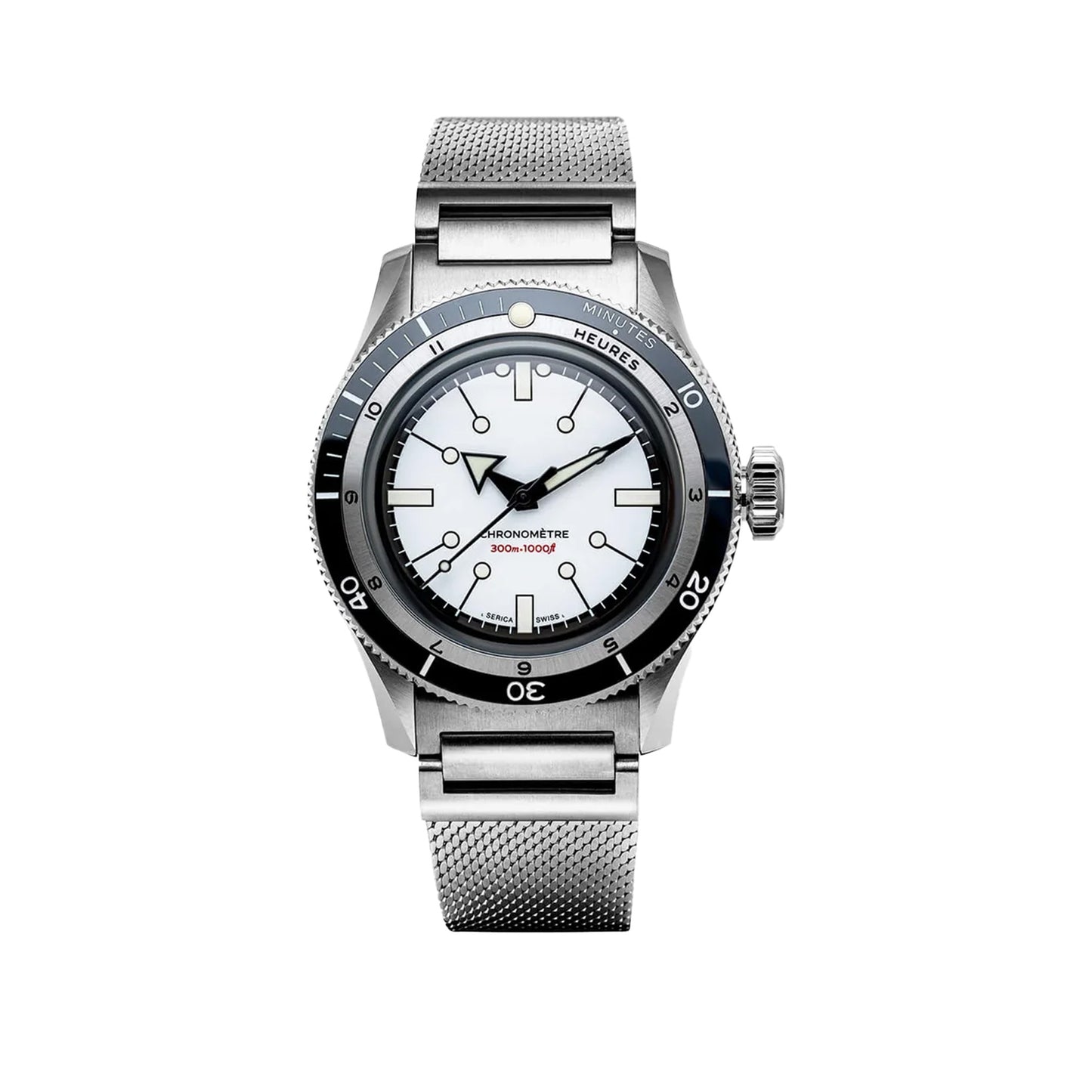 Serica | Ref. 5303-2 Diving Chronometer Porcelain White