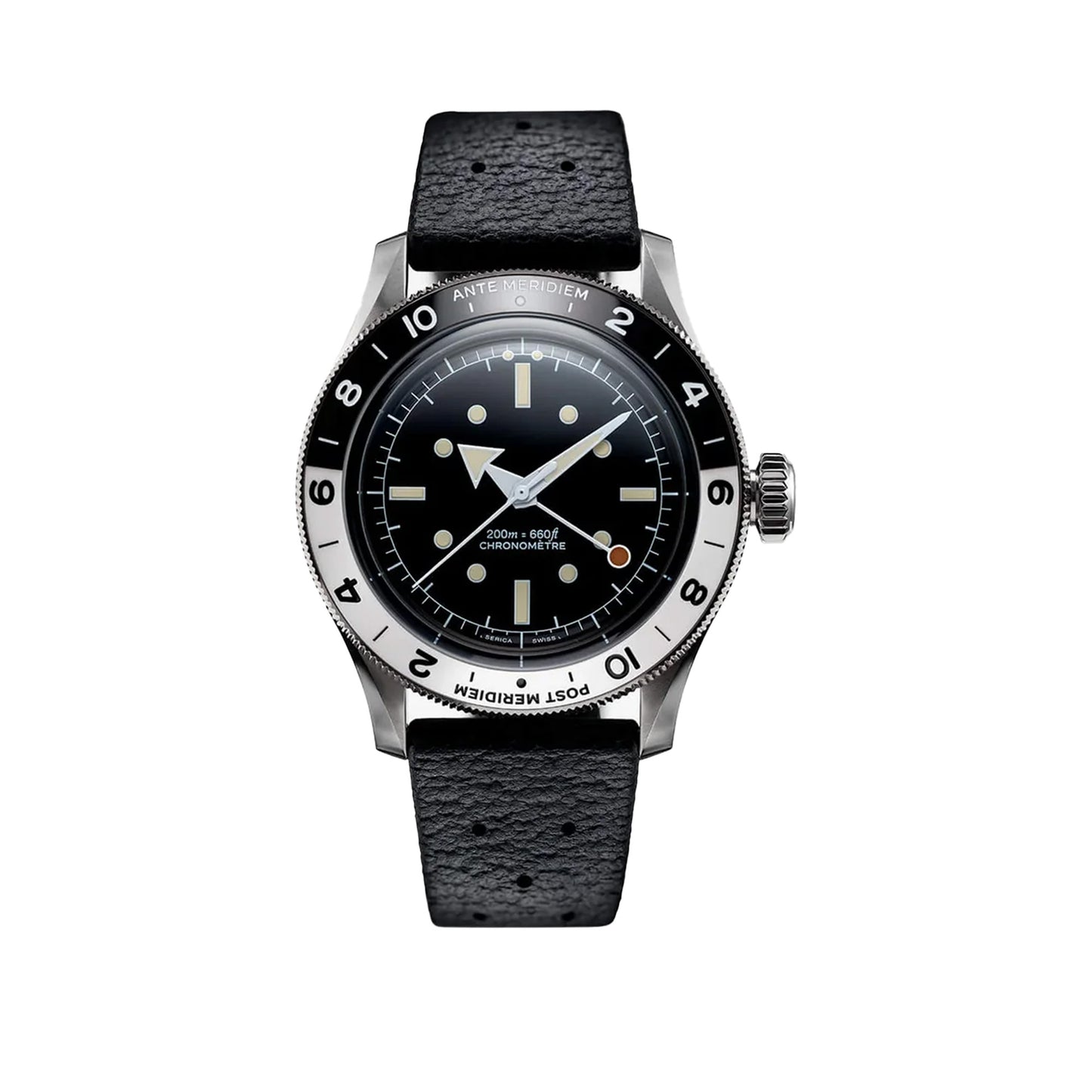 Serica | Ref. 8315-1 GMT Travel Chronometer Enamel Black