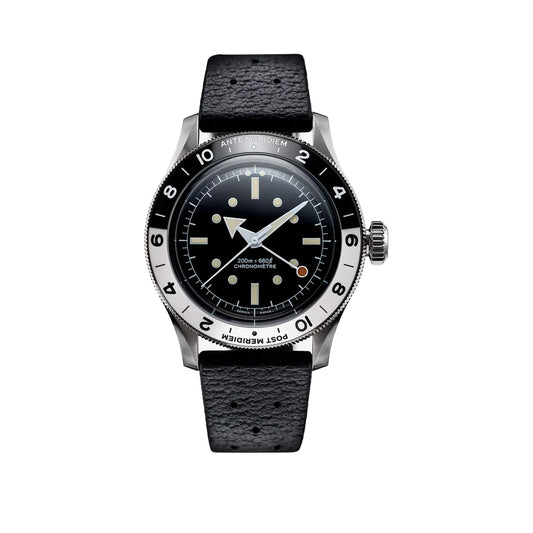 Serica | Ref. 8315-1 GMT Travel Chronometer Enamel Black