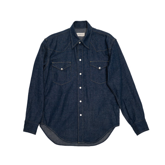 Coherence |  Abiquiu Western Shirt Logger Selvedge Denim Indigo