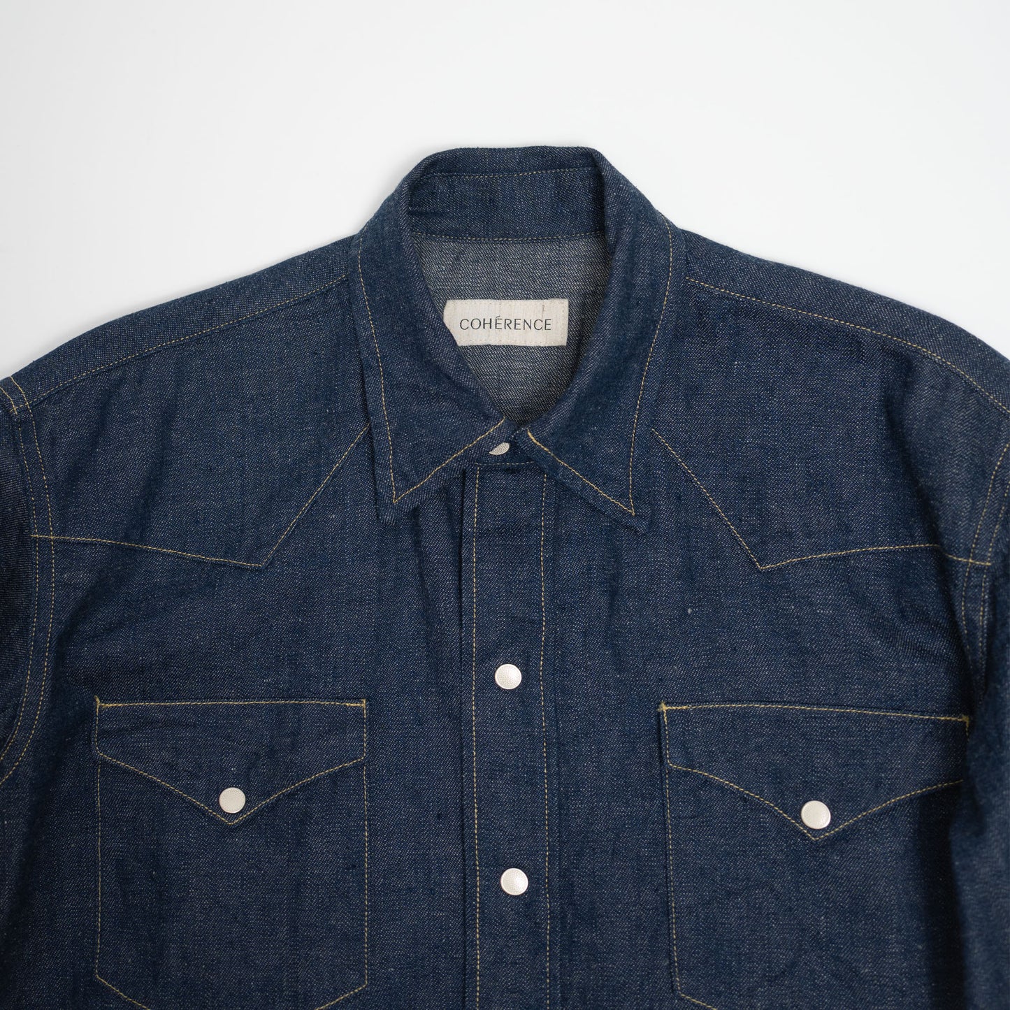 Coherence |  Abiquiu Western Shirt Logger Selvedge Denim Indigo