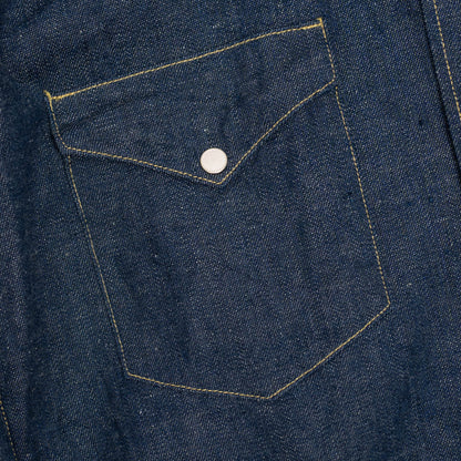 Coherence |  Abiquiu Western Shirt Logger Selvedge Denim Indigo