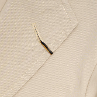 Orbium | Cotton Twill Brass Button Workdress Jacket Beige