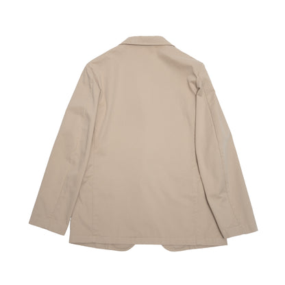 Orbium | Cotton Twill Brass Button Workdress Jacket Beige