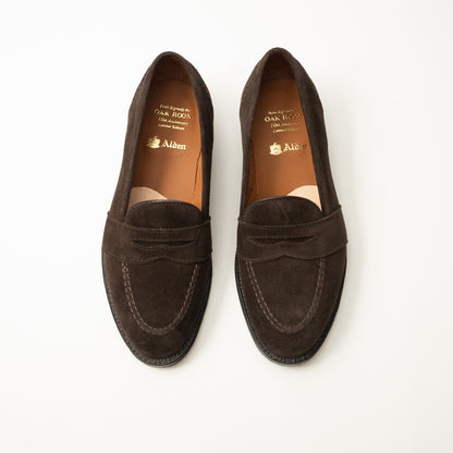 Alden | 68621 OAKROOM 10th Anniversary Full Strap Penny Loafer Chocolate Suede