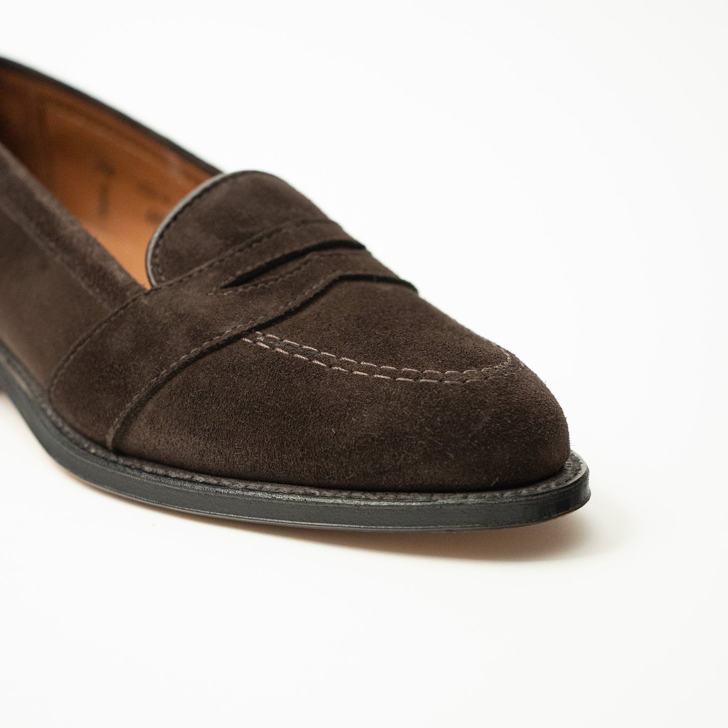 Alden | 68621 OAKROOM 10th Anniversary Full Strap Penny Loafer Chocolate Suede