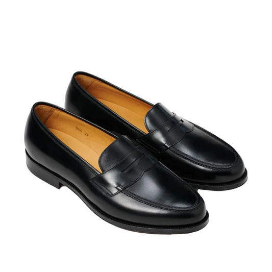 Oriental Shoemaker | Albers Penny Loafer Black Calf