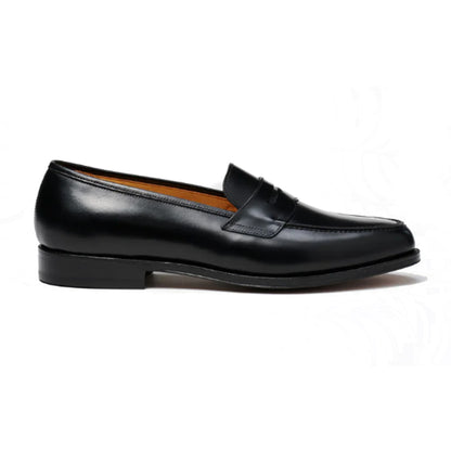 Oriental Shoemaker | Albers Penny Loafer Black Calf